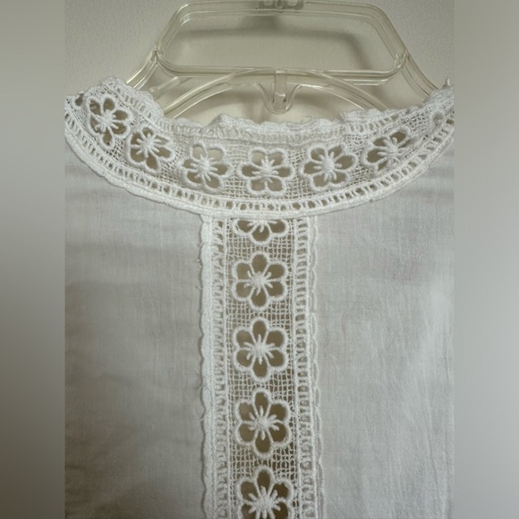 Stunning vintage inspired woman's white crochet dress new with tags - Picture 6 of 12